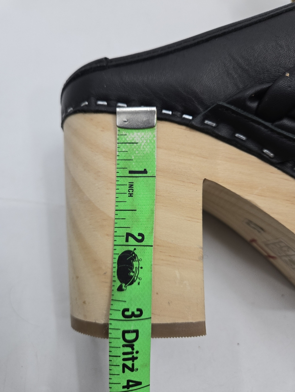 Dolce Vita Hila Black Leather Clogs - Picture 14 of 14